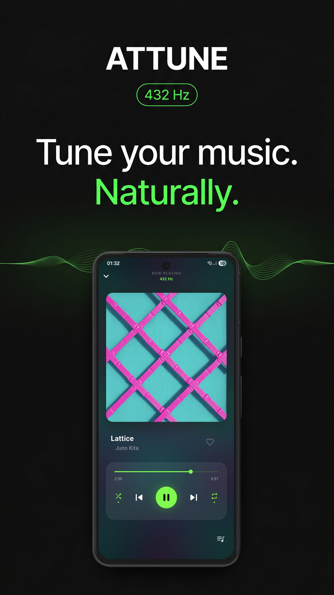 Attune Player Screen